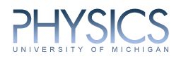 University of Michigan Physics Department logo