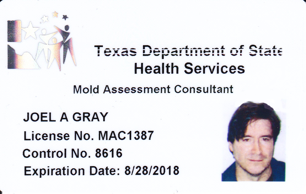 Joel-Anthony Gray Mold Assessment Consultant Texas ID